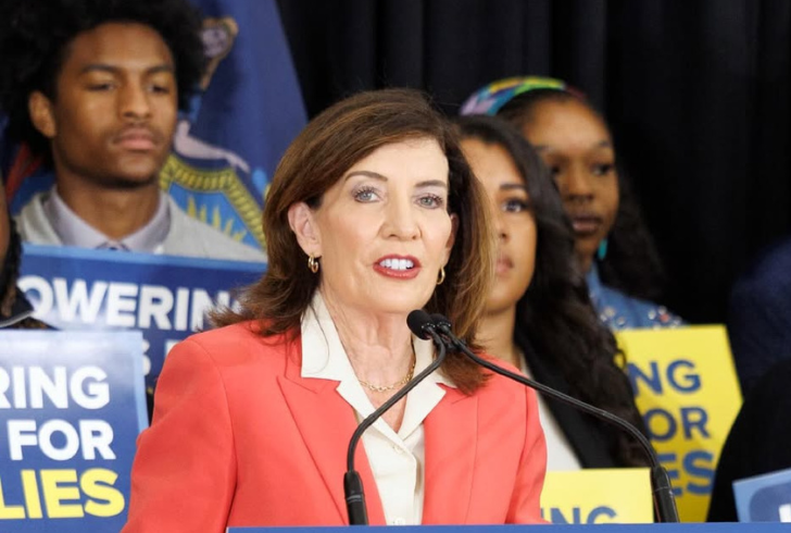 Governor Kathy Hochul speaking
