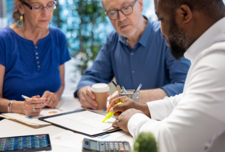 Retiree reviewing Social Security claiming options