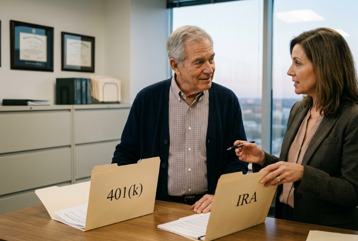 Retirees review 401(k) rollover options
